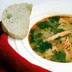 Острый рыбный суп с рисом